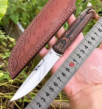 

fixed blade Hunting outdoor Camping Tactical Survival Hunting Knives Rescue EDC Tool straight knife