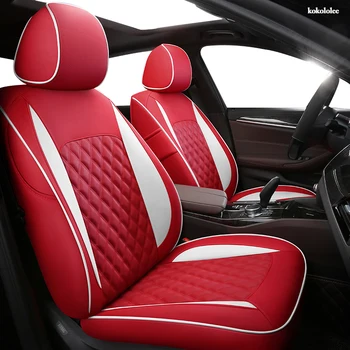 

kokololee Custom Leather car seat covers For Mitsubishi PAJERO OUTLANDER EX ASX Grandis Eclipse Cross galant Lancer Zinger seats