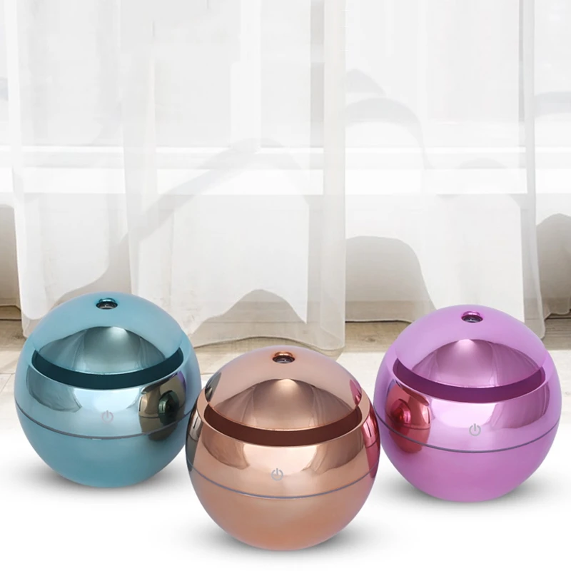 Usb Aroma Essential Oil Diffuser Ultrasonic Air Home Humidifier Mini Mist Maker Aroma Diffuser 130Ml 7 Color Led Light Office Go
