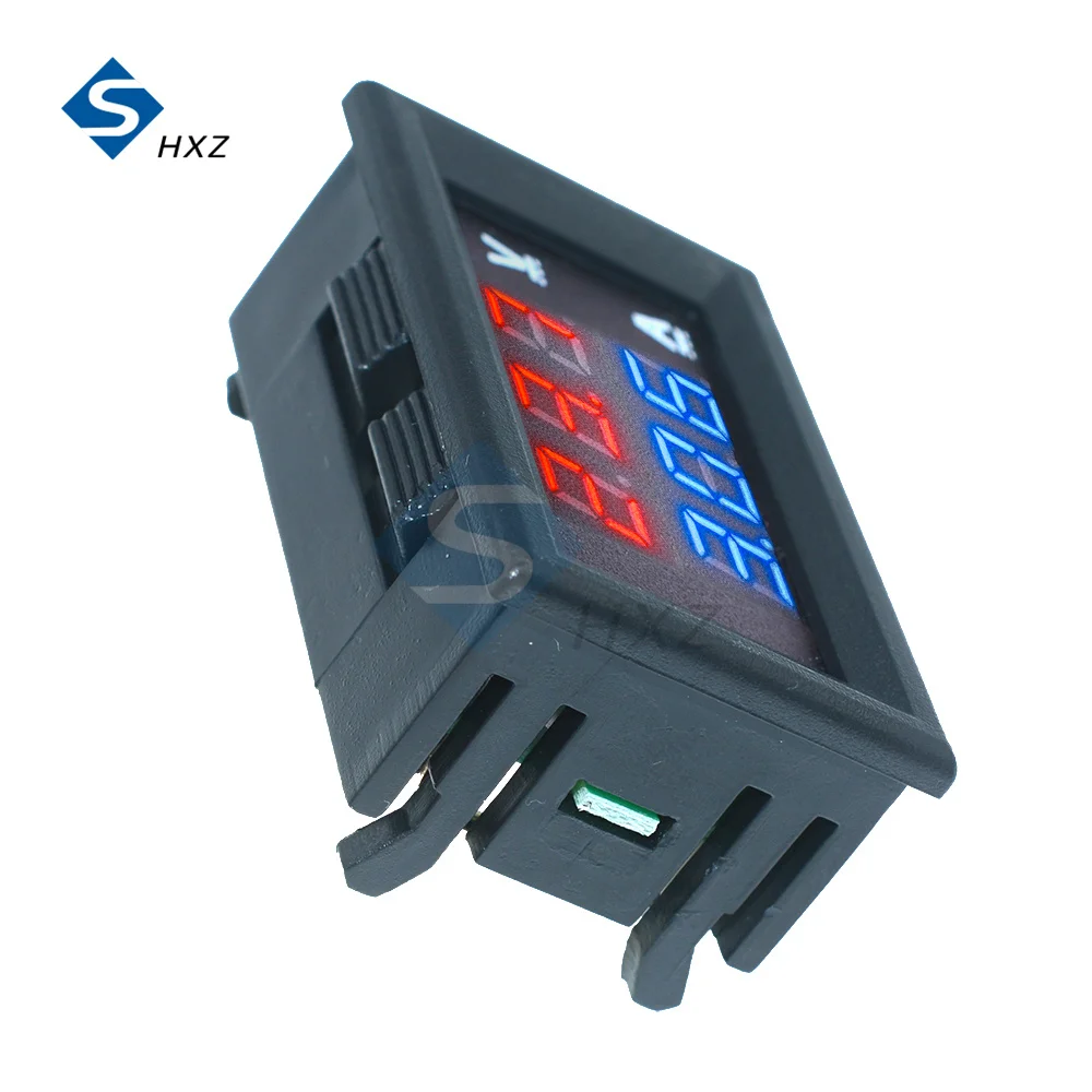 DC 0-100V 10A Digital Voltmeter Ammeter LED Amp Dual Digital Volt Meter Gauge LED Display Voltage Detector Current Meter Panel fowler caliper