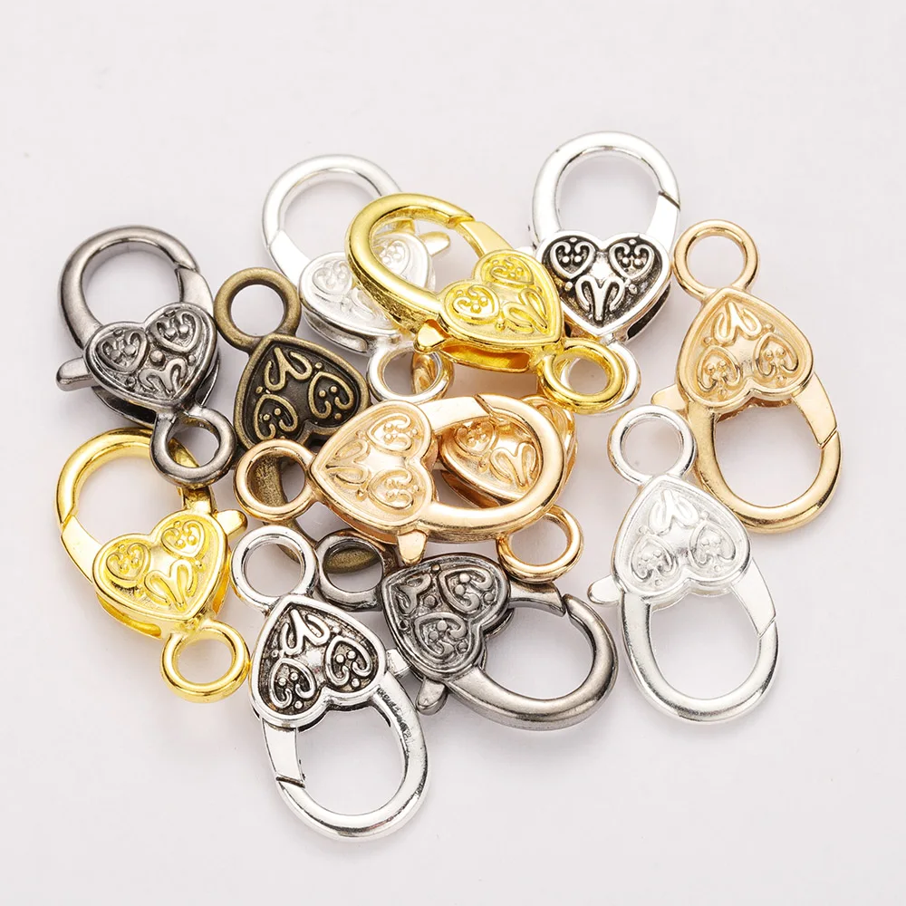 Lobster with Heart Keychain Clasps 1