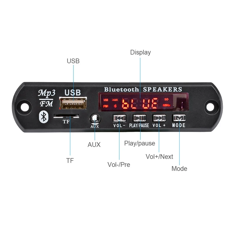 AABB-15Wx2 Bluetooth усилитель доска MP3 декодер плата Bluetooth 5,0 приемник WAV APE FLAC аудио декодирование USB TF FM AUX