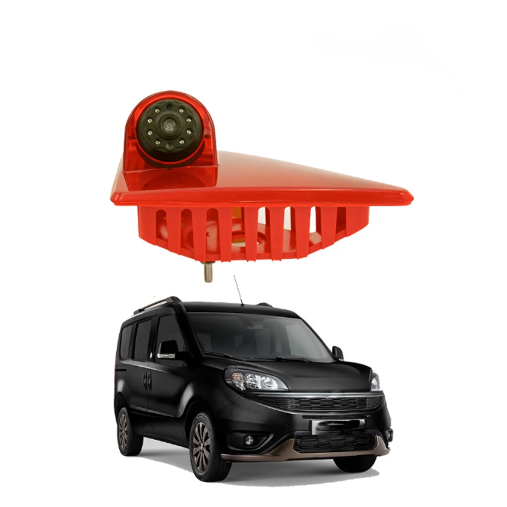 Misayaee HD 720p, terzo tetto, top mount, luce di freno, telecamera di retromarcia per Opel Movano B/per Vauxhall Movano B Master MK3 NV400 + 7 pollici DVD monitor TFT schermo camion LCD