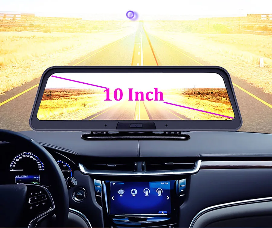 10 дюймов 4G Автомобильный видеорегистратор ADAS Android Smart зеркало заднего вида навигация видео цифровой видеорегистратор для автомобиля с двумя камерами приложение удаленный монитор