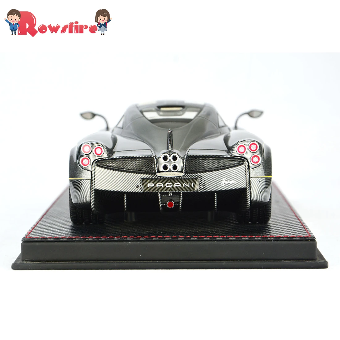 

1:18 Car Model Pagani HUAYRA Model Collection Decor with Base Dust Cover - Charcoal Grey