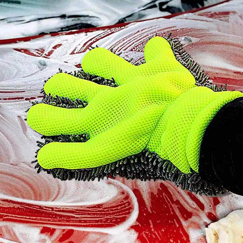 1 шт 5 пальцев Автомойка рукавицей очистка перчатки Wash щетка для ухода за автомобилем бытовой YAN88