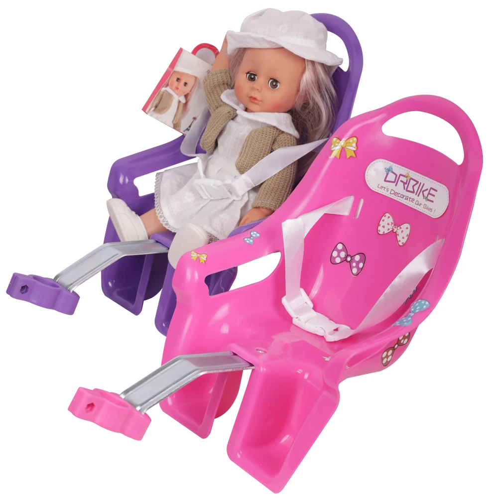 Bicycle Saddle HILAND Kids Bike Seat Post Doll Seat with Holder for Kid Bike with Decorate Yourself Stickers Baby Bicycle Baby Doll