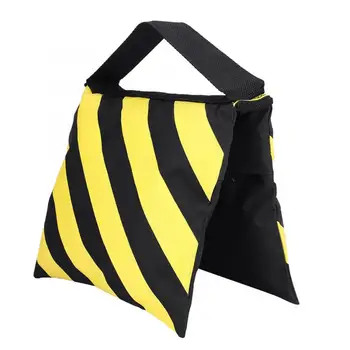 

camera part Yellow & Black Stripes Sand Bag Sandbag Weight Bags for Studio Video Light Stand Tripod camera accessories hot