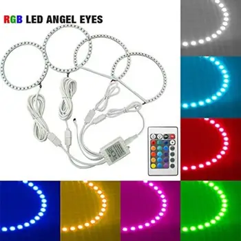 

Car RGB Multi-Color LED Angel Eyes Halo Ring Light Kit Wireless Remote Control forMitsubishi Lancer (08-10) Non Projector