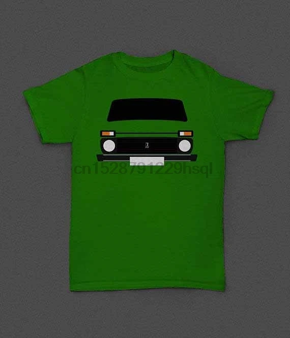 Забавная футболка унисекс с принтом Лада нива | Мужская одежда