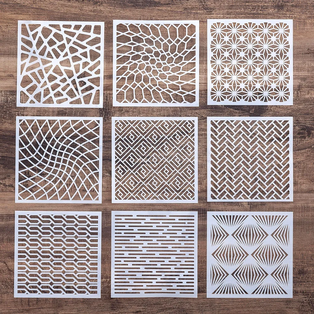 9 шт. 13 см поделки DIY многослойный трафарет для рисования для фона Скрапбукинг тиснение подарок шаблон для бумажных открыток инструмент - Цвет: ST1313new5