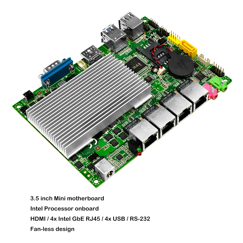 Qotom мини пк Core i3 i5 процессор AES-NI 4 LAN pfsense роутер брандмауэр Fanless Mini PC