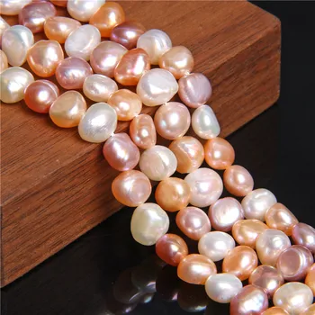 

7-8 mm Natural Freshwater Baroque Pearls Beads 14" Multi Color Irregular Pearls For DIY Making Jewelry Women Necklace Bracelets