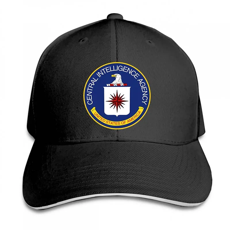 CIA ЦРУ бейсбольная кепка usa для мужчин и женщин, Кепка-тракер Шапки модные регулируемые кепки - Цвет: 2-Black