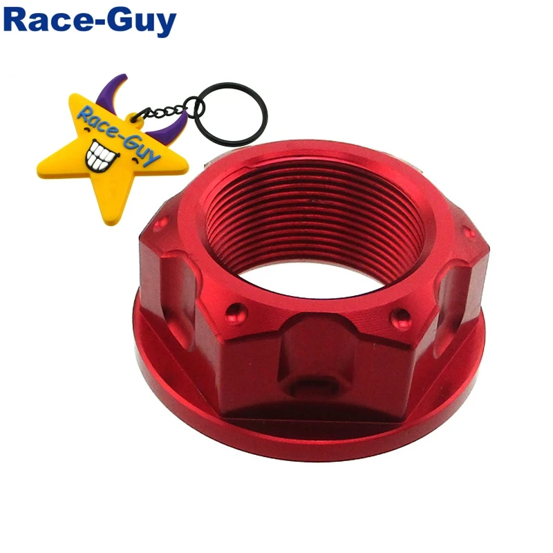 Aluminum M22 x 1mm Steering Stem Nut For Honda CRF50 XR50 KLX110 KX65 KX85 DRZ110 RM85 TTR50 TTR110 TTR125 50cc-190cc Dirt Bike motorcycle crankcase cover