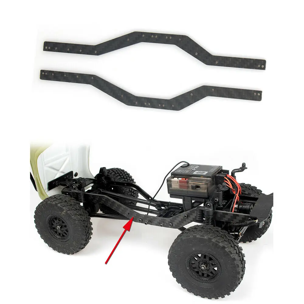 

1 Pair New And High Quality Carbon Fiber Chassis Frame Rails For SCX24 90081 RC Rock Crawler Accessory