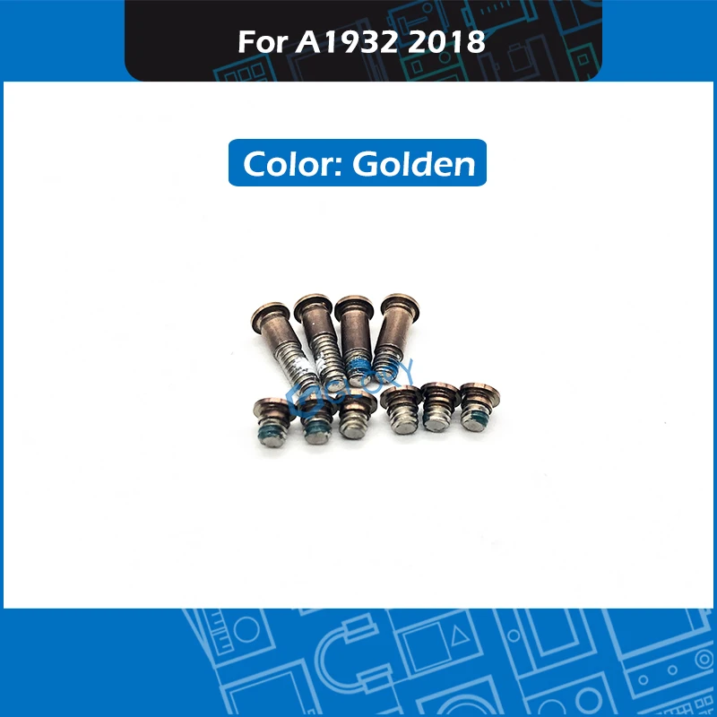 

50set/Lot Golden A1932 Screw set for Macbook Air Retina 13" A1932 Lower Cover Bottom case Screws MRE82