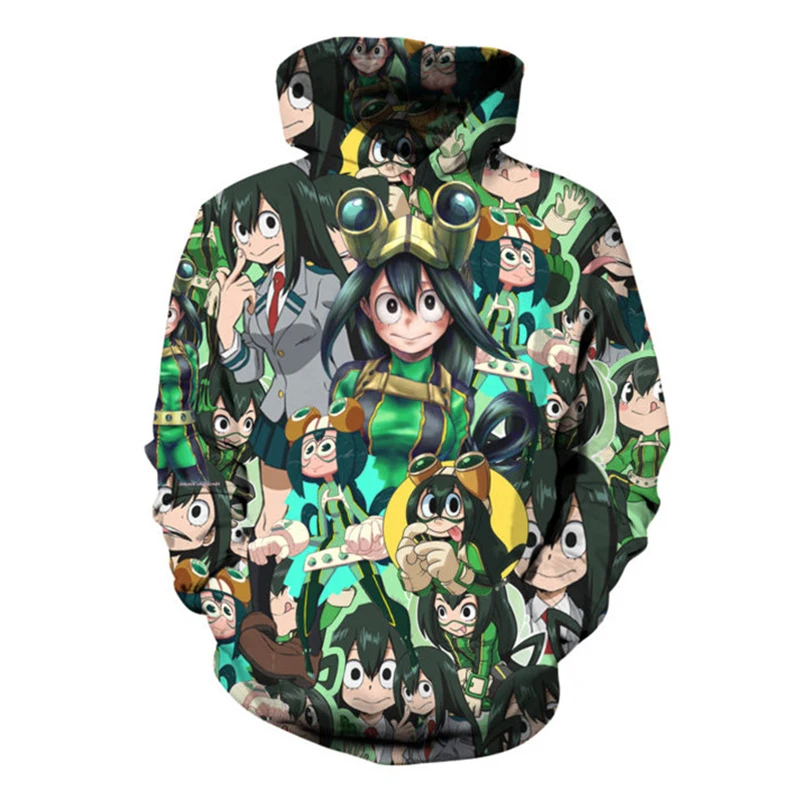 Men Women My Hero Academia 3D Print Anime Hoodies Pullover Sweater Sweatshirt