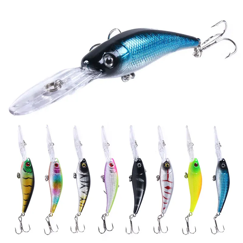 10 см 7 8 г жесткая пластиковая наживка Minnow Crank Fishing Lure Bass Carp рыболовные снасти для