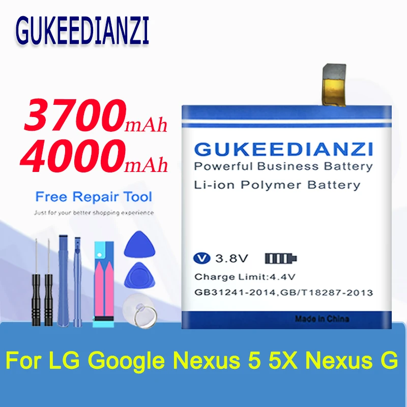GUKEEDIANZI для батареи LG Google Nexus 5 5X G E980 D820 D821 Megalodon D8 H790 H791 H798 BL-T9 BL-T19 Trackcode |