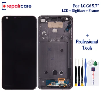 

5PCS with Free Shipping 5.7" 1440x2880 LCD For LG G6 LCD Display Touch Screen Digitizer Complete Full LCD Assembly Replacement