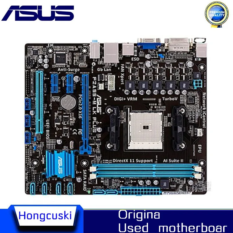 

Б/у материнская плата A55 FM1 для ASUS F1A55-M LK PLUS, материнская плата DDR3 32G SATA II USB2.0 PCI-E 2,0 Micro ATX
