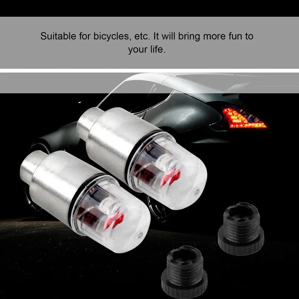1 Pair LED Motor Cycling Bike Bicycle Car Wheel Tire Valve Wheel Light