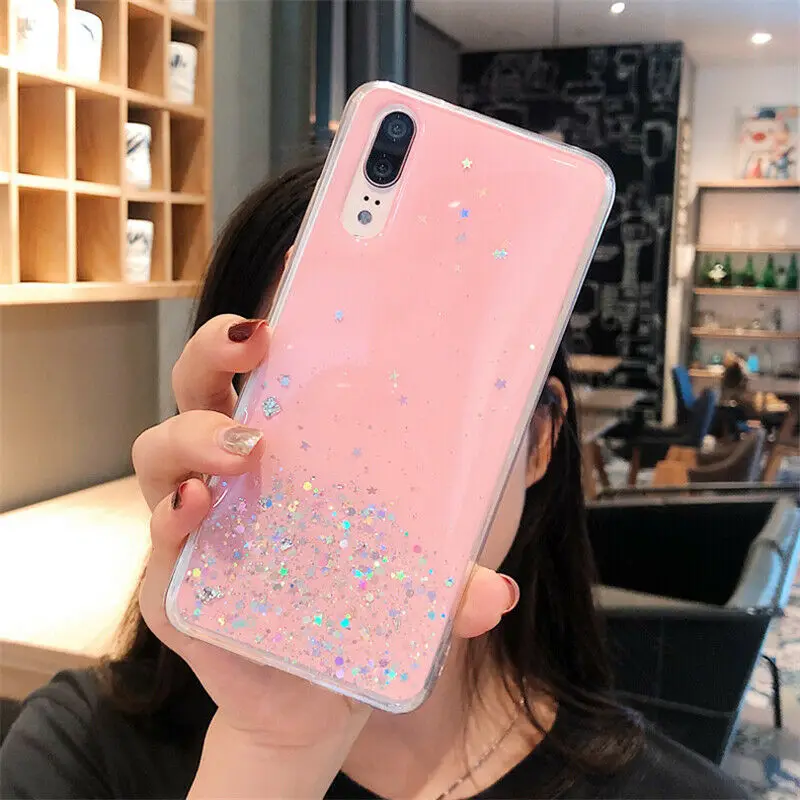 Для samsung Galaxy A20 A20E A30 A40 A50 A60 A70 чехол Блестящий кристально чистый Мягкий Силиконовый ТПУ гелевый Чехол-бампер для телефона