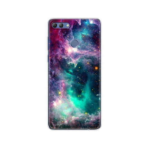 Huawei P Smart 2018  phone case protective 7S soft tpu silicone back cover 360 full protection printed transparent coating