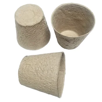

100pcs/set Germination Cultivation Yard Paper Pulp Garden Nursery Cup Disposable Biodegradable Peat Pots Starters For Plants