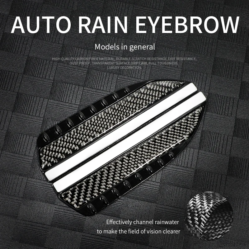 Rearview Mirror Rain Shield Rearview Mirror Rain Eyebrow Car Rearview Mirror Visor Rearview Mirror Rain Guard Rearview Mirror Visor 2PCS Car Rearview Mirror Eyebrow Rain Shield Snow Visor Shade Protector Anti-rain ABS Car Rear-view Mirror Rain Eyebrows