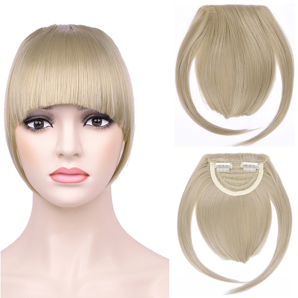 Bangs Hair-Piece Neat Heat-Resistance Girlshow Synthetic-Hair-Bangs Clip-In Front-Fringe