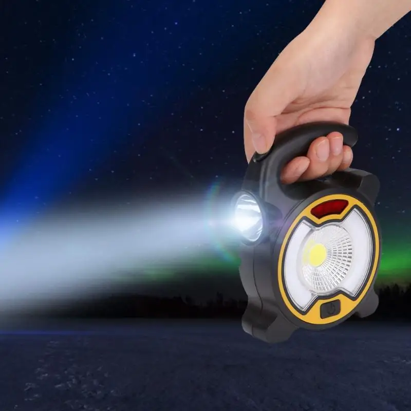 

Portable Solar COB LED Work Light Flashlight Outdoor Camping Tent Light Solar Energy Outdoor Portable Lantern Working Light
