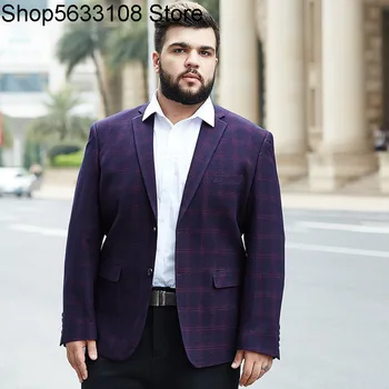 

Big size Male Loose Season Middle Age Leisure Business Suit plus Fat Fat Man Handsome Suit Top