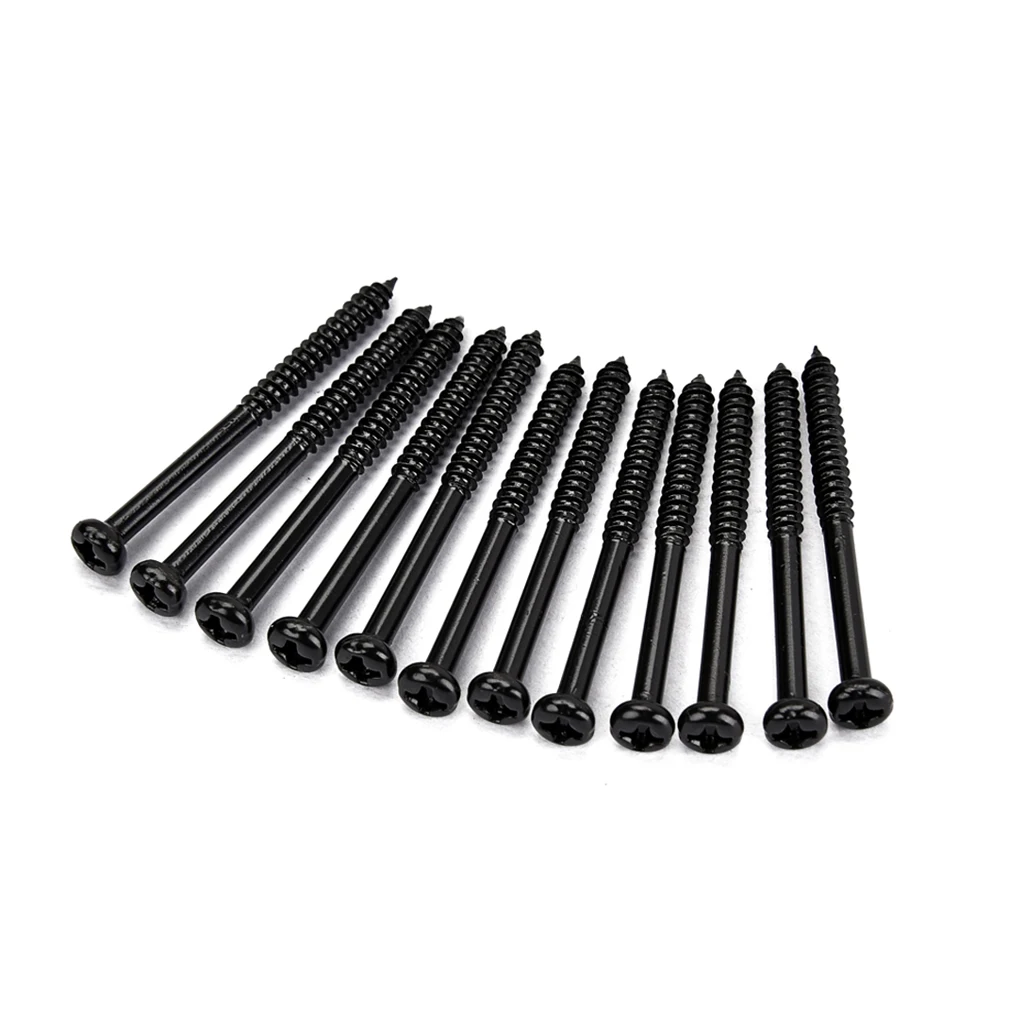 24pcs/pack Humbucker Pickup Screw Black/Gold for Bass Guitar P90 Replacements 24pcs/pack Humbucker Pickup Screw Black/Gold for Bass Guitar P90 Replacements