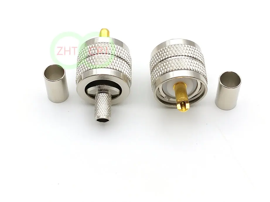 brass UHF PL259 male plug crimp RG8X RG-8X LMR240 cable New | Обустройство дома