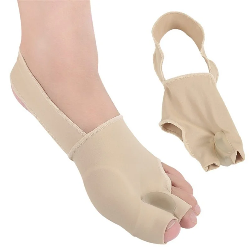 1 пара эластичная ткань исправление вальгусной деформации первого пальца стопы Корректор для пальцев ног от боли в ногах большой разделитель пальцев распрямитель средство по уходу за ногами