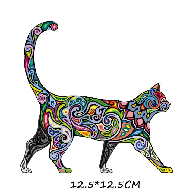 ZOTOONE Cartoon animal patch paste heat transfer vinyl owl elephant butterfly costume DIY micro chapter hot press patch sticker 1163