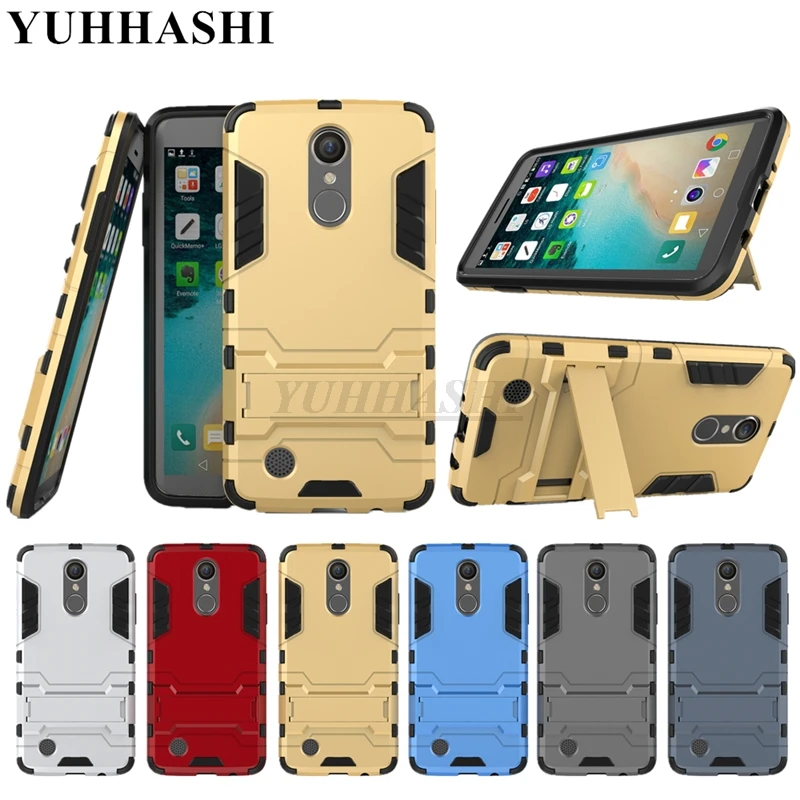 Защитный противоударный жесткий чехол yuhashi с подставкой для LG LV3, защитный чехол с держателем для задней панели телефона, чехол-Бампер для LG LV3