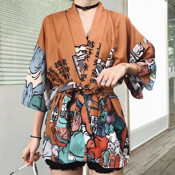 Кимоно японская юката платье азиатская одежда haori японская одежда kimonos модное кимоно косплей японское кимоно для женщин - Цвет: Цвет: желтый