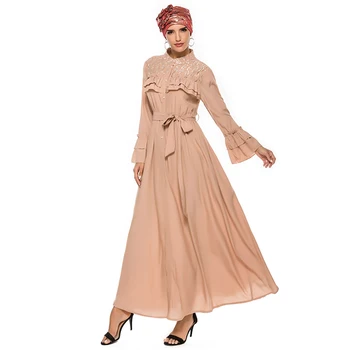 

Kaftan Dubai Abaya Turkish Muslim Hijab Dress Caftan Maroc Kleding Islam Clothing For Women Dresses Djellaba Baju Muslim Wanita