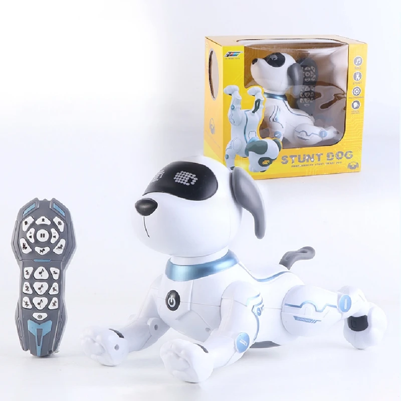 Perro robótico de Control remoto, juguete inteligente programable con sonido interactivo