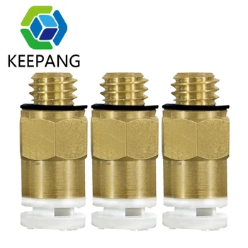 

1pc M6 Thread Nozzle Pneumatic Connectors With 4*2mm Filament PTFE Tube For Remote Extruder Reprap Straight Air 3D Printer Parts