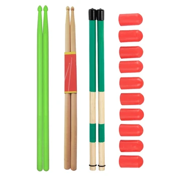 

4 Sets of Drums Maple Drum Sticks, Nylon Drum Sticks, Bundle Stick Sticks Set Drum Drum Stick Set Accessories