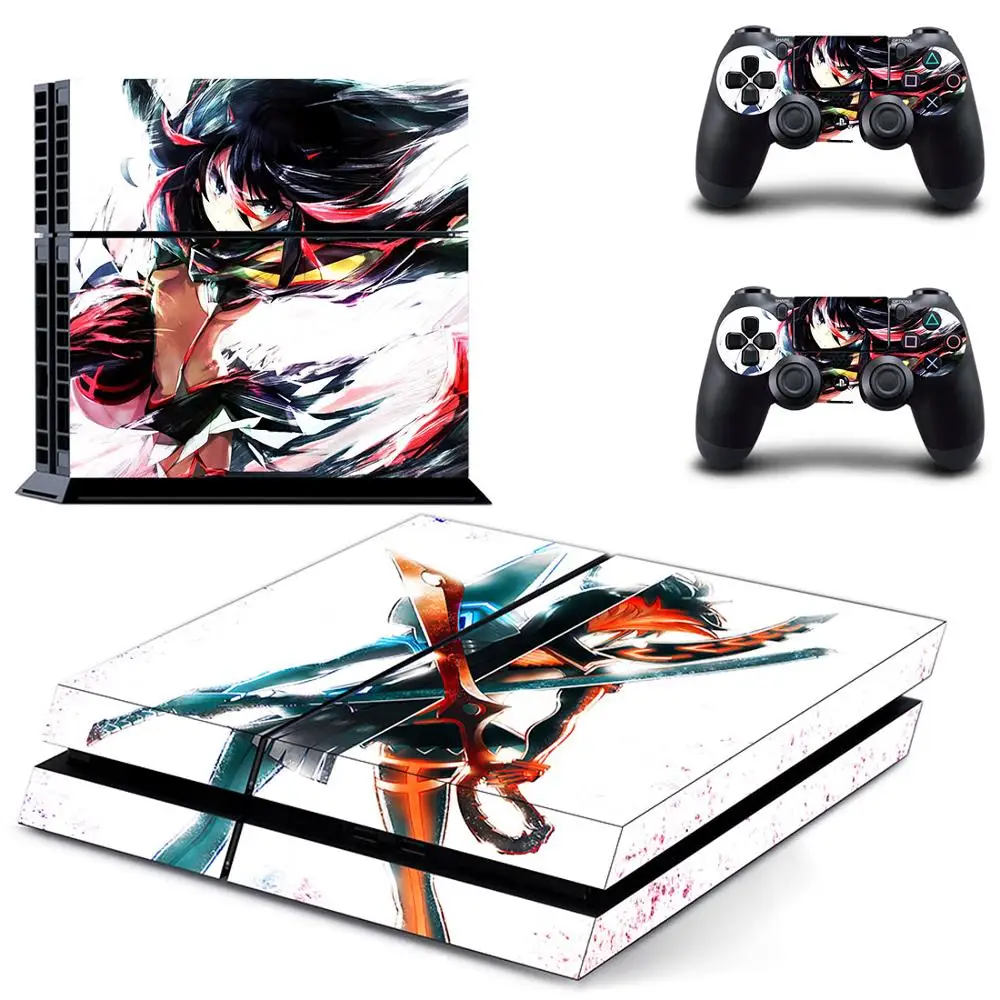 Kill La Kill игра: IF наклейка s PS4 виниловая кожа PS 4 наклейка Play station 4 наклейки для консоли playstation 4 и 2 контроллера
