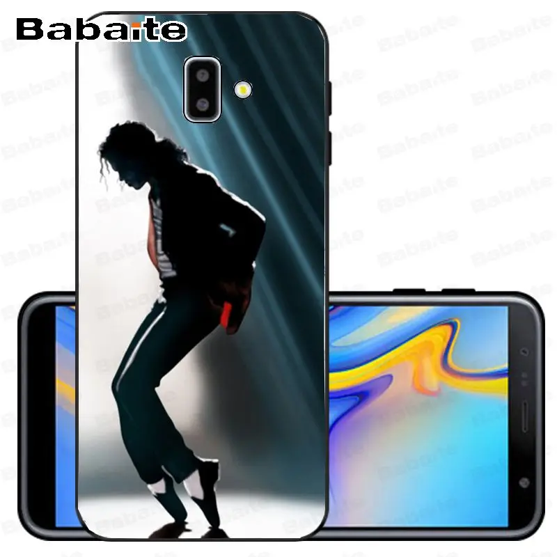 Майкл М. Джексон, танец музыки ТПУ черный чехол для телефона оболочка для samsung Galaxy j6 plus A6 A8 A9 A10 A30 A50 мобильный чехол - Цвет: A15