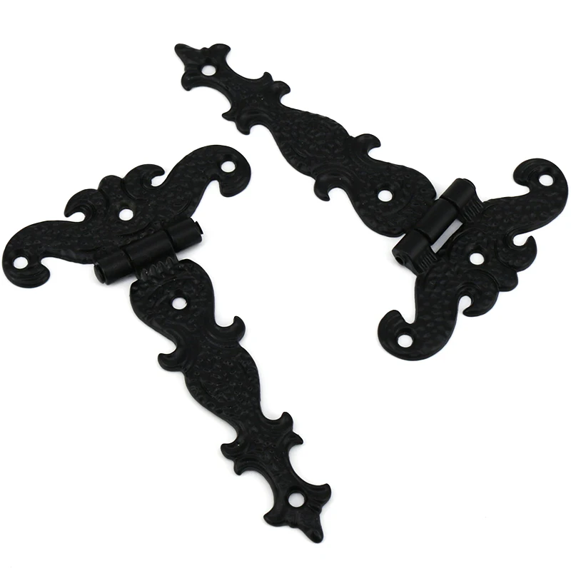 Cerniere Per Cancelli Pesanti Da 2 Pezzi Per Recinzioni In Legno E Metallo, Porte, Armadi Cerniere Per Porte Per Tettoia Per Fienile Kit Hardware Nero