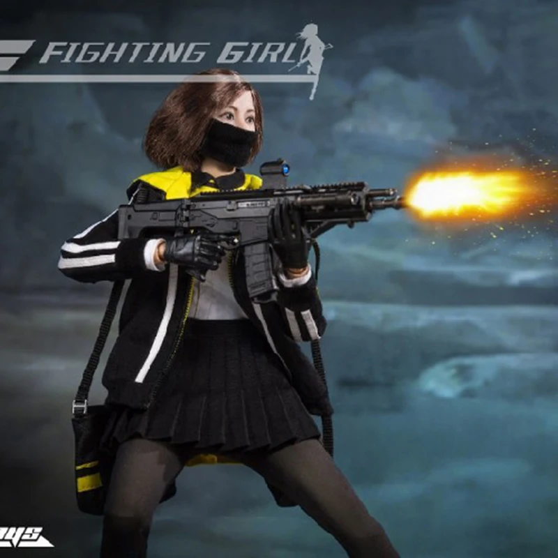 

Collectible VF TOYS VF09 1/6 Soldier Fighting Firl Black Clothing Set Female Figure Toys for 12inches body
