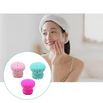 

Creative Silicone Small Cute Octopus Facial Cleaning Brush Pore Cleaner Beauty Instrument Face Washing Exfoliating