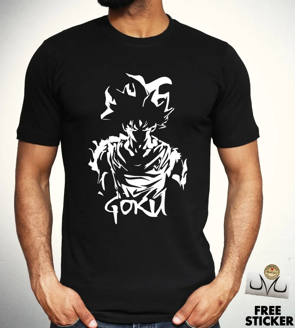 Dbz Ultra Instinct Goku T-Shirt Super Saiyan Dragon Ball Z Anime Cosplay Summer 2019 100% Cotton Normal Custom Design T Shirts | Мужская